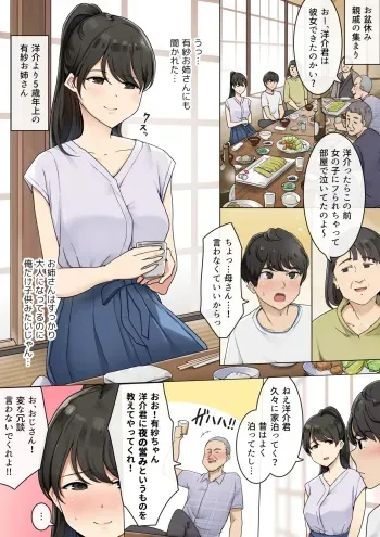 親戚のお姉さんに筆下ろししてもらうお話 manga cover