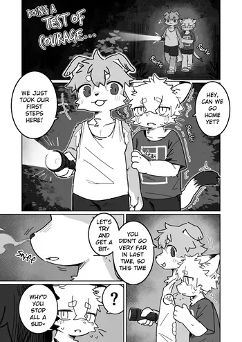 [Kuromu]Doing a Test of Courage (Pixiv Fanbox) [English] [Digital] manga cover