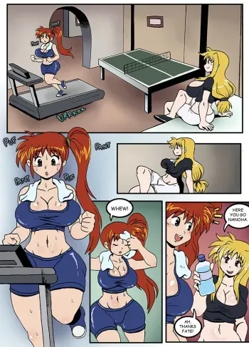 [DarkYamatoman] Nanoha and Fate's Workout (Mahou Shoujo Lyrical Nanoha) manga cover