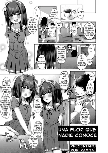 [Kamita] Dare mo Shiranai Hana | Una Flor Que Nadie Conoce (Akuma Mitai ni Kimi wa Tatteta) [Spanish] [Nid] [Decensored] [Digital] manga cover