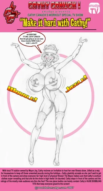 [Smudge] Cathy Canuck - Make it Hard With Cathy! manga cover