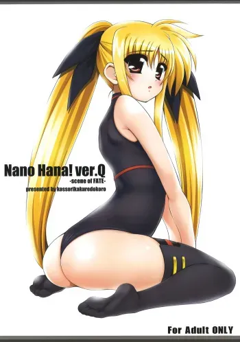 (C81) [Kossorikakuredokoro (Island)] Nano Hana! ver.Q -scene of FATE- (Magical Girl Lyrical Nanoha) manga cover