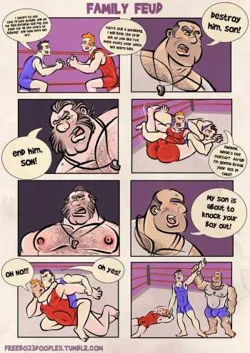 Wrestling, Domination and Comeuppance manga cover