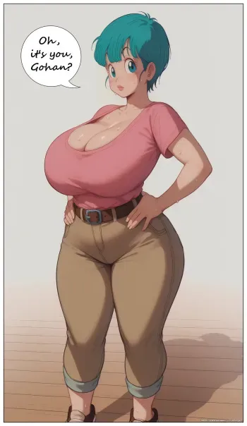 Gohan visits Bulma 1 manga cover