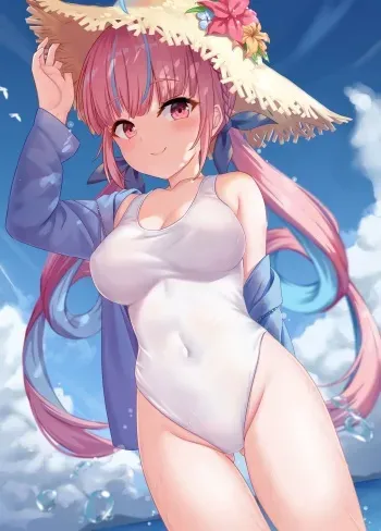 [ミルクセーキ] 白スクあくたん (湊あくあ) manga cover