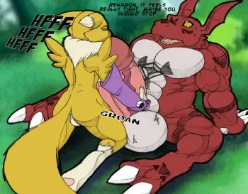 Digimon Blowjob manga cover