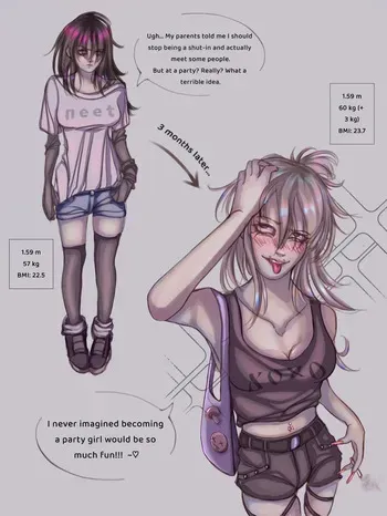 neet girl weight gain manga cover