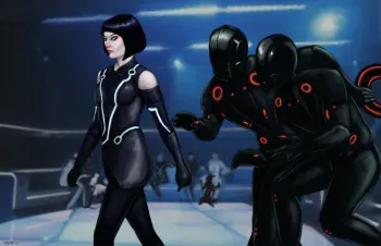 [Umbrafox] Quorra's Repurpossing (Tron Legacy) manga cover