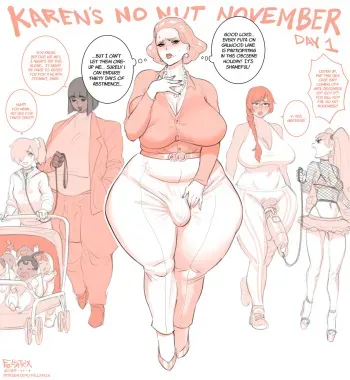 [Fellatrix] Karen's No Nut November [Decensored] manga cover