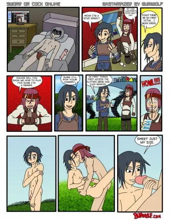 [bumwolf] Sword or Cock Online (Sword Art Online) manga cover