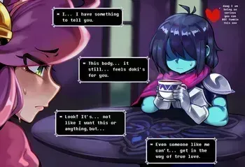 [Donbe] Kris x Pink + Maddie DonbeLove (Deltarune)[English] [AI Generated] manga cover