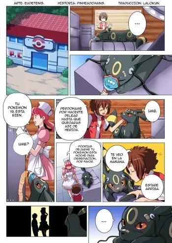 [Eudetenis] Night At The Pokemon Center (Pokemon) [Spanish] [Lalokun] manga cover