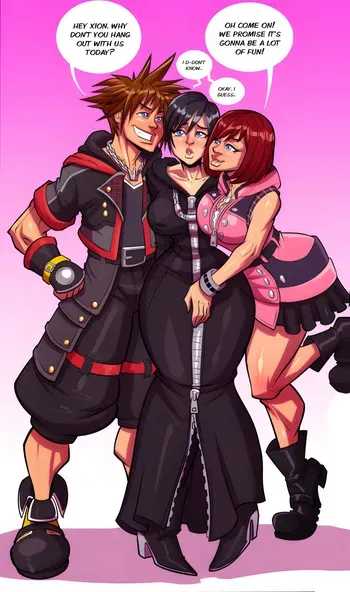 [Fontez] Threesome (Kingdom Hearts) (HD) manga cover