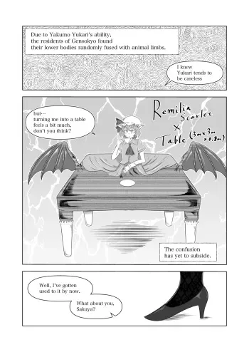 Legless in Gensokyo 2 manga cover