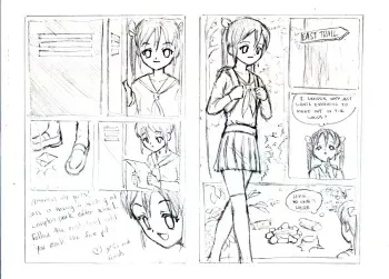 Girl's club 3 (rough) manga cover