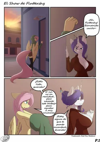 [silverfox057] Fluttershy's Show / El Show de Fluttershy (My Little Pony Friendship Is Magic) [Spanish] [Red Fox Makkan] manga cover