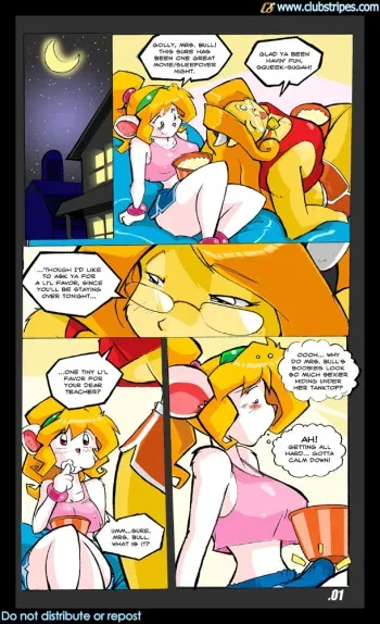 [Club Stripes (Shonuff44)] The Slumber Party manga cover