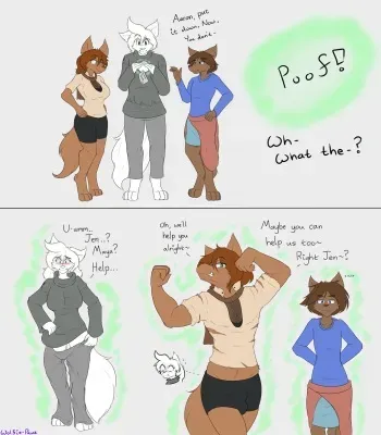 [wolfie-pawz] Trio Transformation (on-going) manga cover
