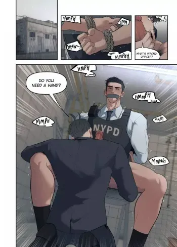 Police X Gang Boss AU Part manga cover