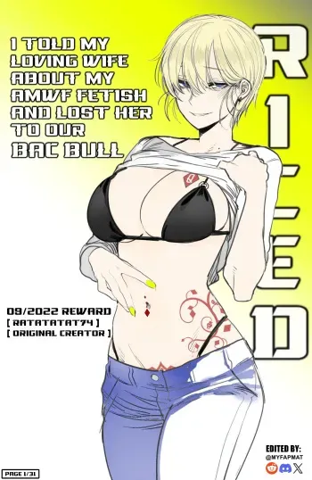 I Told My Loving Wife About My AMWF Fetish And Lost Her To Our BAC BULL RICED HENTAI manga cover