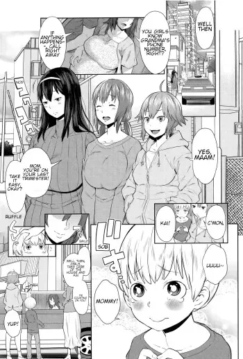 Onee-chan Mama no Funtou | Hard working mommy sisters manga cover