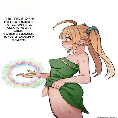 Cumming With A Big Dick Feels Really Good! A Story About A Short Futanari Hobbit Girl With An Uncircumcised Dick Turning Into A Sex Monster Because Of A Cock Ring! [Original] manga cover