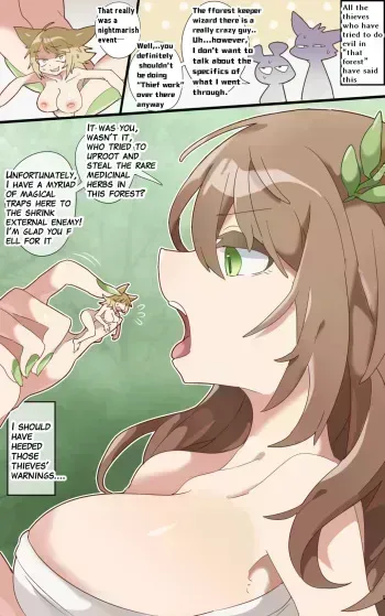 A witch living in the forest swallows you whole and punishes you inside her stomach manga cover
