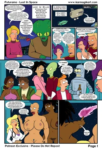 [Karmagik] Lust In Space (Futurama) (Spanish) [kalock & ToonX] manga cover