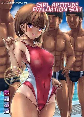 [Marneko] ~TS Natsuyasumi~ Joshi Tekisei Hyouka Suit | TS Summer Break #1 Girl Aptitude Evaluation Suit [English] [GTF] [Digital] manga cover