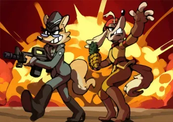 Lt. Fox Vixen - Squirrel and Hedgehog - 7th Pack (Year 2022) 여우장교 - 다람이와 고슴도치 North Korean propaganda DPRK manga cover
