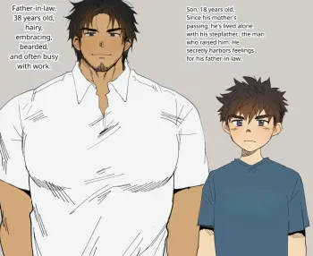 A night with father-in-law and son manga cover