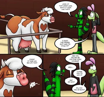 [JAMEArts & Skunkdude13] Kiss the Cow manga cover