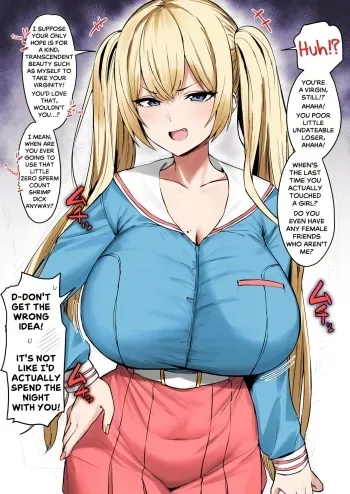 Katte ni Doutei to Kanchigai shite kuru Kotekote no Tsundere Kinpatsu Twintail | Tsuper Tsundere Twintail Blonde Mistakes You as a Virgin manga cover
