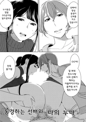 [Otokonoko to Onnanoko (Sasaki Saki)] Akogare no Senpai ni ~Boku no Onee-chan!~ | 동경하는 선배와 나의 누나 [Korean] [Team Owner] manga cover
