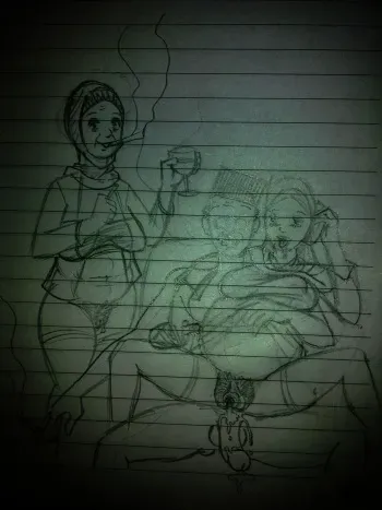 my artworks (hijab, jilbab, hentai, dogs, family) manga cover