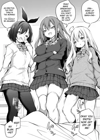 Namaiki Sanshimai ni Okosareru Asa manga cover