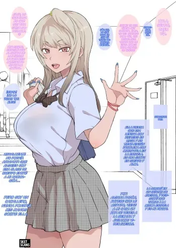 [Terasu MC] Otaku no Boku to Iikanjidatta Kuro Gyaru Kouhai wo Netorareru Mini [Spanish] [SketNatsu] manga cover