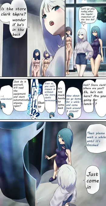 A girl came for regular maintenance on her love doll manga cover
