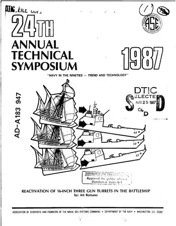 Reactivating the16in-guns for Iowa Class battleships in 1980s manga cover
