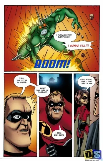 [Drawn-Sex] The Incredibles manga cover