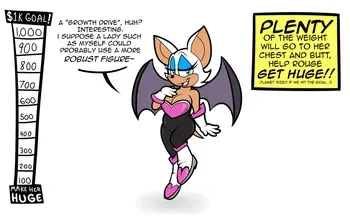 [Floofyboyetime] Rouge the Bat Weight Gain Drive! manga cover