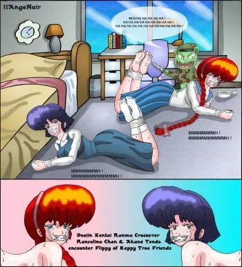 Doujin Akane Tendo & Rancolina Chan encouter Flippy Happy Tree Friends Hentai WTF Troll Pervert Humor School Girls Gore manga cover