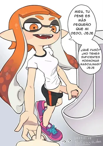 [Oden] Ser acosado por Ika chan futanari en el baño de chicos [spanish] manga cover
