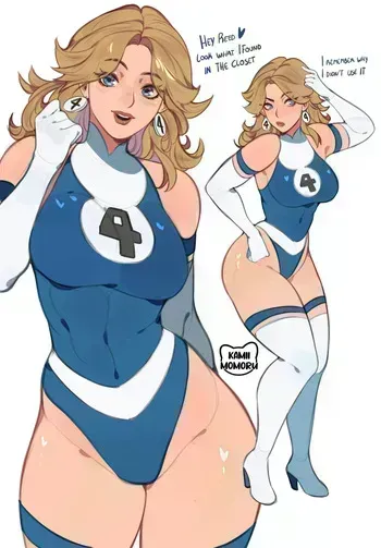 [Kamii Momoru] Sue Storm (Fantastic Four) manga cover