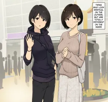 Seikaku ga Seihantai na Futago to Tsukiatte 3P Sex Suru Ohanashi manga cover