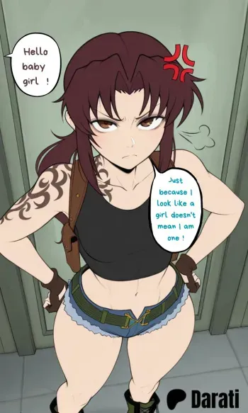 Blacked Lagoon revy femboy manga cover