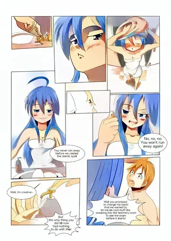 Konata AV Manga 2 (Lucky Star) Colorized manga cover