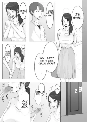 Kaa-san no Okuchi de Ochinchin Kimochi Yoku Shite Ageru | Mom will make your dick feel good with her mouth♡ manga cover