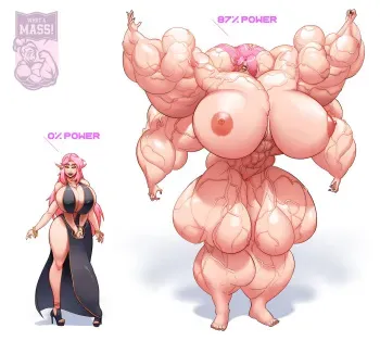 [What a Mass!] Lasari Muscle Growth Giantess Transformation (+Animation) manga cover