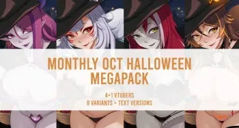 [Myth1carts] Halloween 2023 Megapack (Ironmouse, Nina Kosaka, Kureiji Ollie, Sinder) manga cover